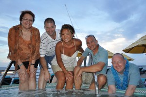 Everybody into the hot tub!