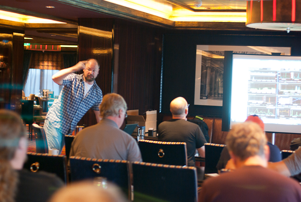 Kevin Kline of SQL Sentry demonstrates Performance Advisor on SQL Cruise Caribbean 2013.